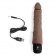Коричневый вибромассажер 7  Realistic Vibrator - 20 см. - PowerCocks