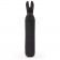 Черная вибропуля с ушками Rechargeable Rabbit Ears Bullet Vibrator - Happy Rabbit купить в Ногинске с доставкой в Orgasmix.ru Черная вибропуля с ушками Rechargeable Rabbit Ears Bullet Vibrator - Happy Rabbit