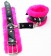Оковы на ноги с розовым мехом BDSM Light - БДСМ Арсенал - купить с доставкой в Ногинске