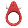 Красное эрекционное кольцо LIT-UP SILICONE STIMU RING 1 RED - Dream Toys - в Ногинске купить с доставкой